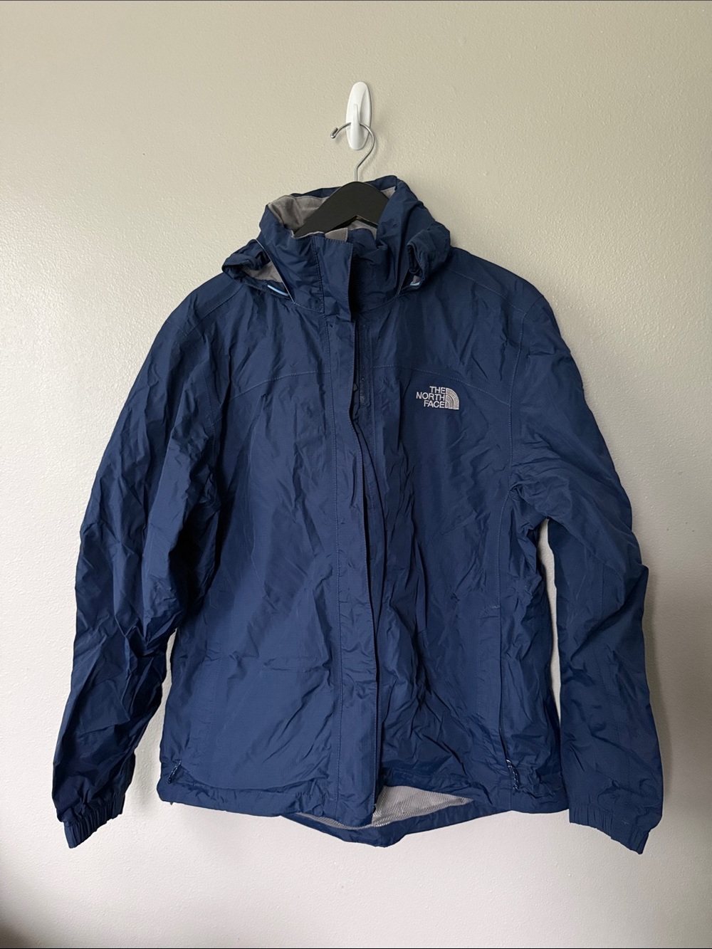 The North Face Women’s HyVent Rain Jacket Windbreaker Navy Size Large